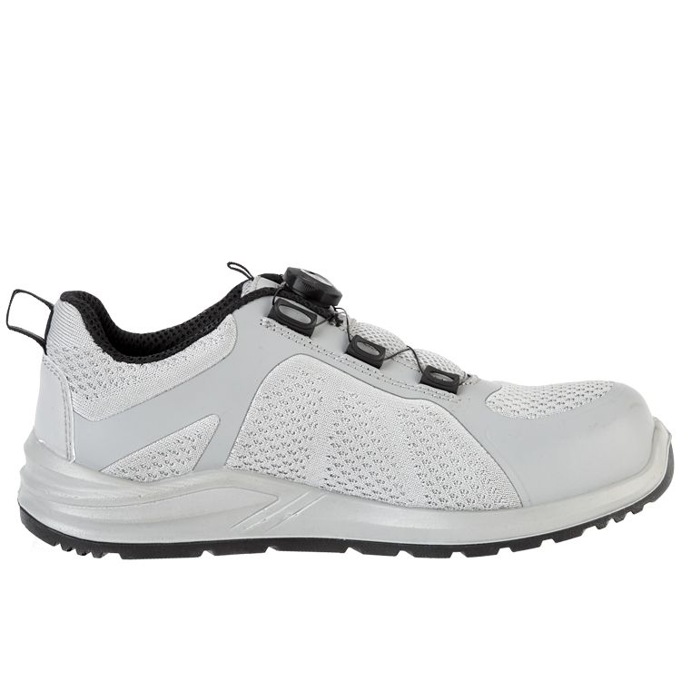 Полуботинки Капер с системой быстрой шнуровки, цв. светло-серый, КП, ПУ/ПУ