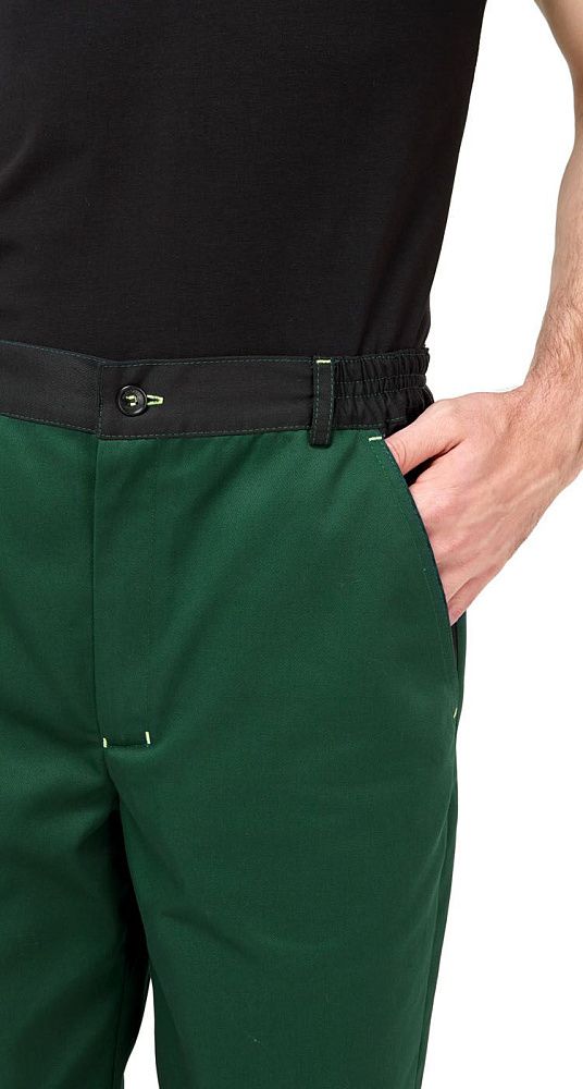 Костюм мужской рабочий летний Джокер МВО с брюками зеленый-черный